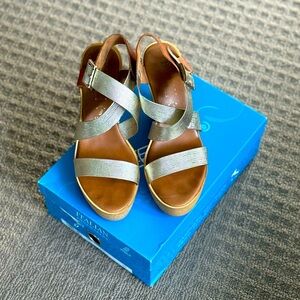 Italian Shoemaker Espadrille Wedge Sandals